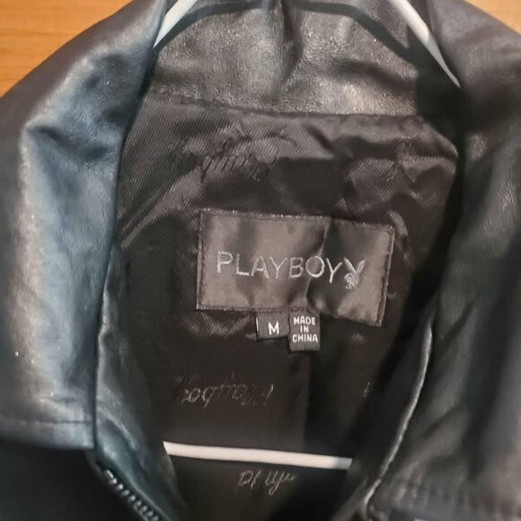 Vintage Y2K Playboy Bunny Leather Jacket - Picture 3 of 3